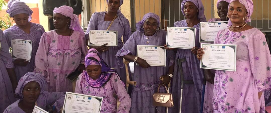 ‎Thiès : 32 femmes handicapées formées pour mieux s&rsquo;insérer dans la vie économique‎