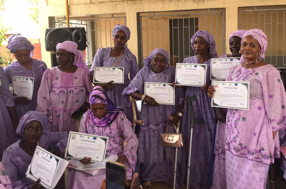 Thiès : 32 femmes handicapées formées pour mieux s’insérer dans la vie économique