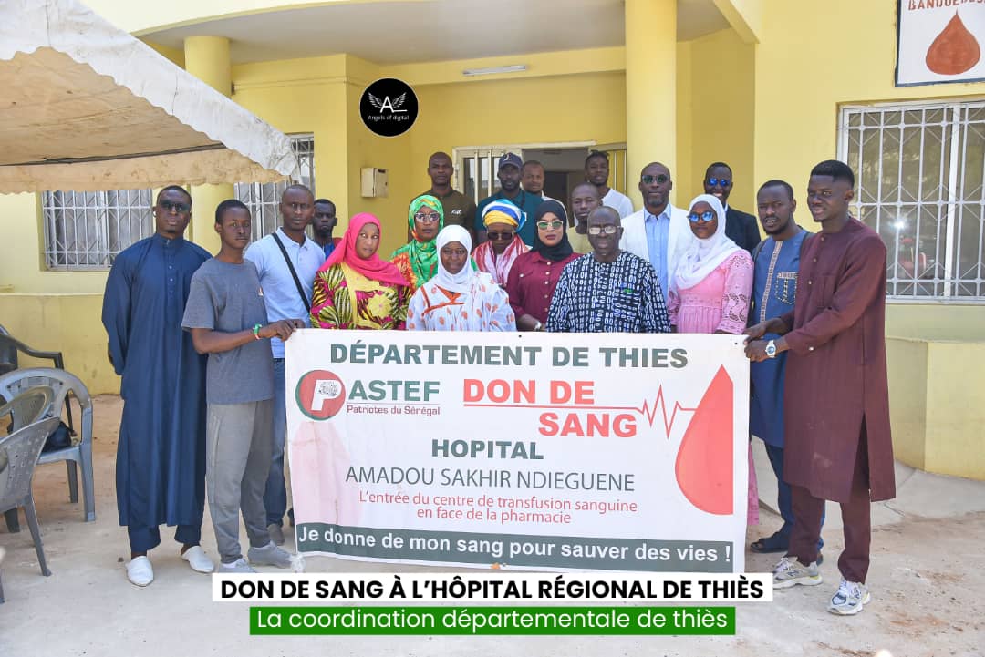 Thiès : 78 poches de sang collectées, Pastef met la solidarité au cœur de son action